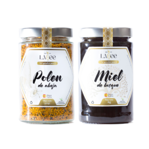 polen de abeja natural y miel de bosque 1kg